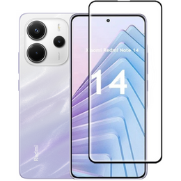 Μετριασμένο γυαλί 3D για Xiaomi Redmi Note 14 5G, μαύρο πλαίσιο