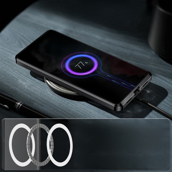 θήκη προστασίας κάμερας για το Samsung Galaxy S23 Ultra, CamShield MagSafe, διαφανής / μαύρη