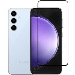 Μετριασμένο γυαλί 3D για Samsung Galaxy S24 FE, μαύρο πλαίσιο