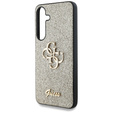 Θήκη GUESS Fixed Glitter Big 4G Logo για Samsung Galaxy S25