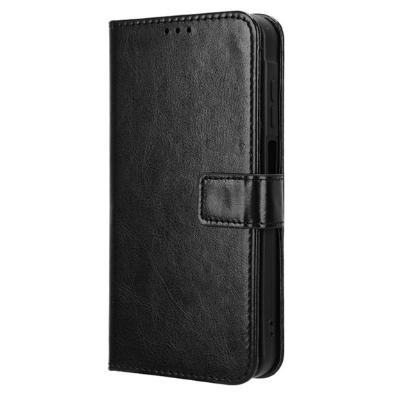 Θήκη με πτερύγιο για Samsung Galaxy A25 5G, Crazy Horse Wallet, μαύρη