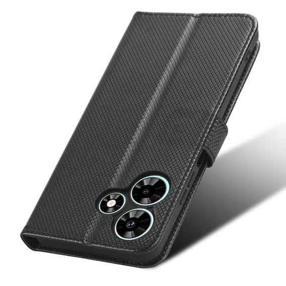 Θήκη με πτερύγιο για Infinix Hot 30, Wallet Smart Magnet, μαύρη