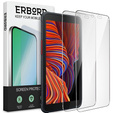 2x Μετριασμένο γυαλί για Samsung Galaxy Xcover 5, ERBORD 9H Hard Glass στην οθόνη