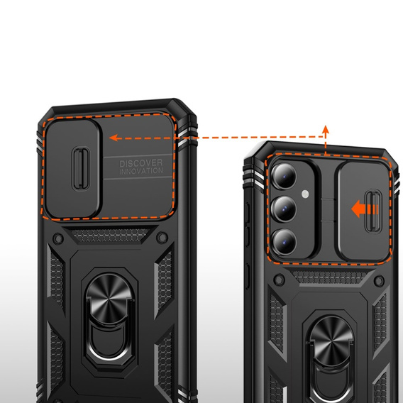 Θήκη για Samsung Galaxy S23 FE, CamShield Slide, μαύρη