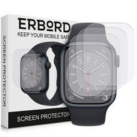 3x Φύλλο υδρογέλης ERBORD για Apple Watch 7/8 41mm