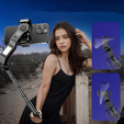 Blavec Selfie Stick Aluminium Fusion P07 με MagSafe, φώτα LED και τηλεχειριστήριο