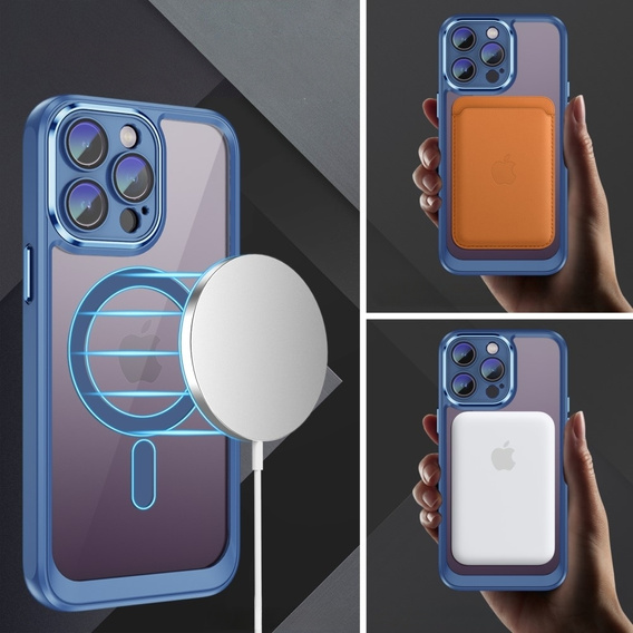 Θήκη για iPhone 14 Pro Max, ERBORD Impact Guard, MagSafe, μπλε