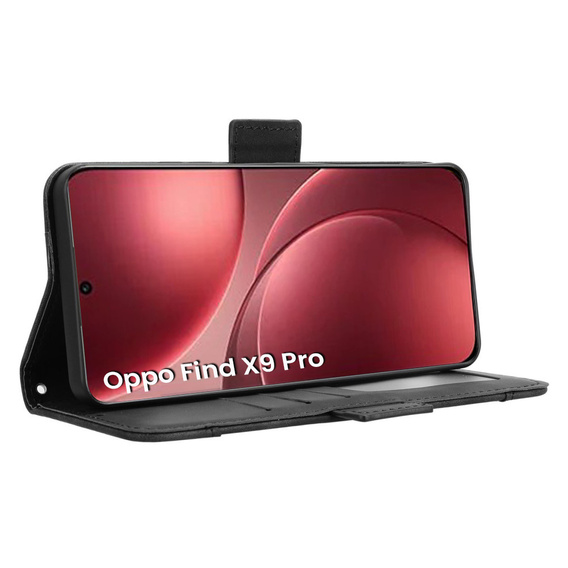Θήκη με πτυσσόμενο καπάκι Card Slot για Oppo Find X9 Pro