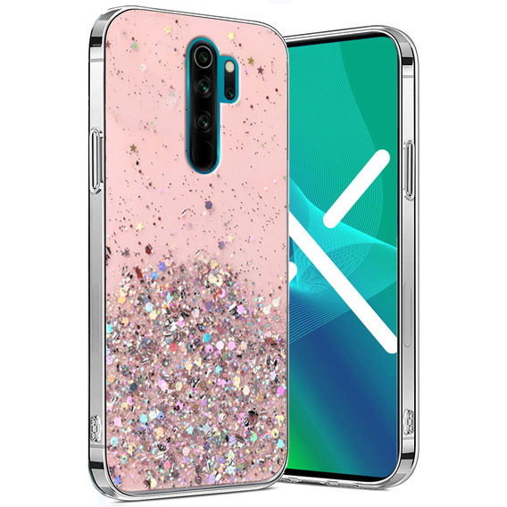 Θήκη για Xiaomi Redmi Note 8 Pro, Glittery, ροζ