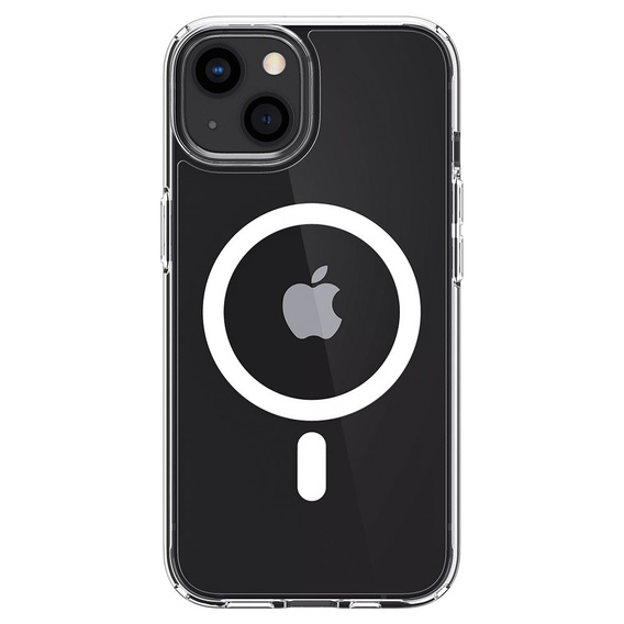 Θήκη MagSafe Spigen για iPhone 13 Mini, Ultra Hybrid, λευκή + Μετριασμένο γυαλί 9H
