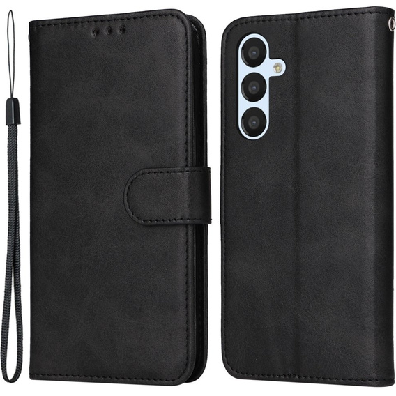 Θήκη με πτερύγιο για Samsung Galaxy A34 5G, Leather Wallet, μαύρη