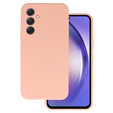 Η θήκη για Samsung Galaxy A54 5G, Silicone Lite, ροζ + γυαλί 9H