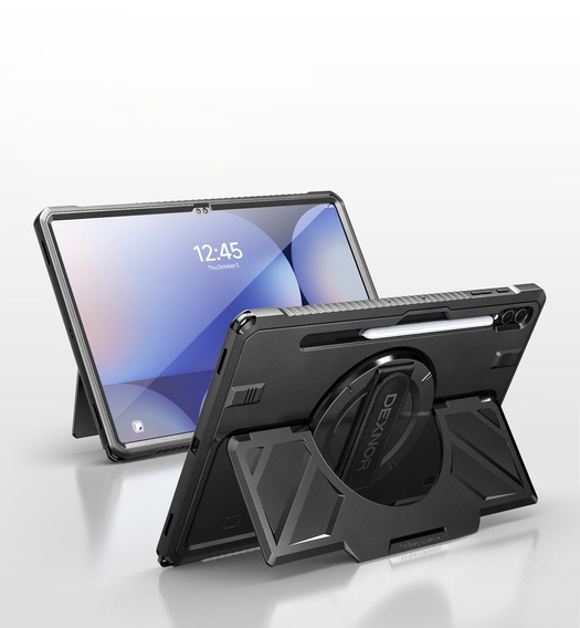 Θήκη Dexnor 360° με ιμάντα και θήκη για γραφίδα για Samsung Galaxy Tab S10 Ultra / S9 Ultra / S8 Ultra