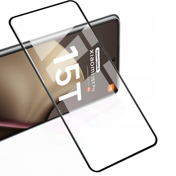 2x ERBORD 3D γυαλί μετριασμένο για Xiaomi 15T Pro