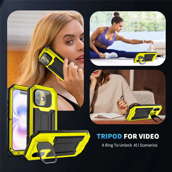 Θήκη R-JUST με προστατευτικό οθόνης και βάση για iPhone 17