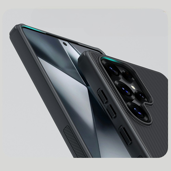 NILLKIN θήκη για Samsung Galaxy S25 Ultra, θήκη Super Frosted Shield, μαύρη