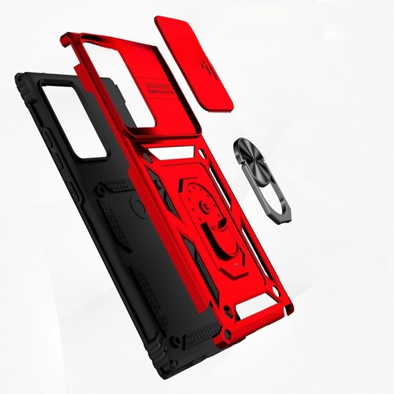 Θήκη για Samsung Galaxy Note 20 Ultra, CamShield Slide, κόκκινο