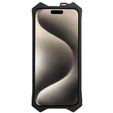 Θωρακισμένη θήκη για iPhone 15 Pro Max, Aluminum Alloy, μαύρη