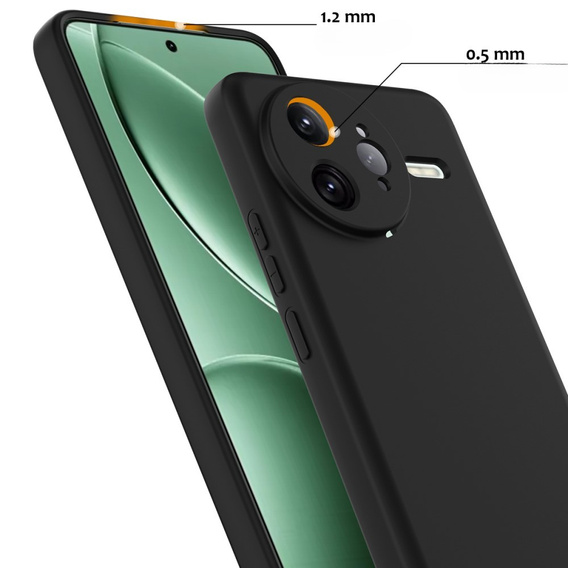 Θήκη για Xiaomi Poco F7 Ultra, Silicone MagSafe, μαύρη