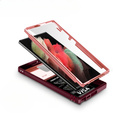 Θήκη για Samsung Galaxy S23 Ultra, CamShield Slide, ροζ / κόκκινο