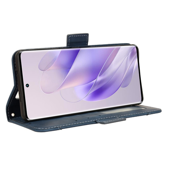 Θήκη με πτερύγιο για Infinix Zero 30 5G, Card Slot, σκούρο μπλε