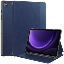 Θήκη για Samsung Galaxy Tab S10 Lite / S10 FE / S9 FE, Business Card and Pen Slot, μπλε