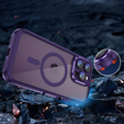 Θήκη για iPhone 15 Pro, ERBORD Impact Guard, MagSafe, σκούρο μωβ