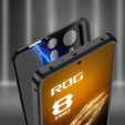 Θήκη για ASUS ROG Phone 8 Pro, Frame Case, μαύρη