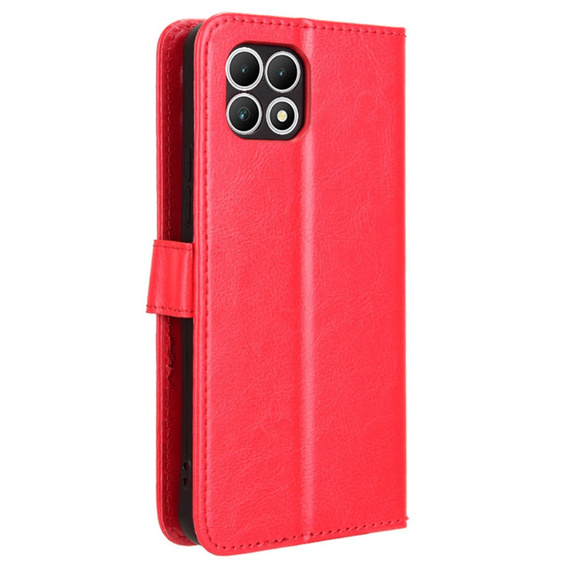 Θήκη με πτερύγιο για T Phone 2 5G, Crazy Horse Wallet, κόκκινη