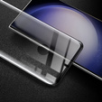 Θήκη για Samsung Galaxy S23 Ultra, για MagSafe, ERBORD Μatt Case, μαύρη + Γυαλί οθόνης