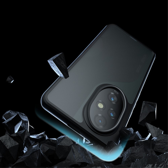 Θήκη για Honor 200 Pro 5G, Fusion Hybrid, διαφανής / μαύρη