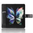 Θήκη με πτερύγιο για Samsung Galaxy Z Fold3 5G, Crazy Horse Wallet, μαύρη