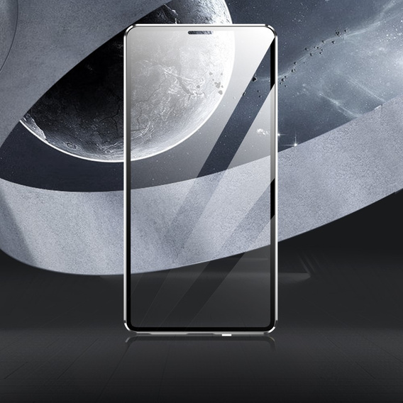Μαγνητική θήκη MagSafe Dual Glass για Samsung Galaxy S25 Ultra, ασημένια