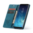 θήκη CASEME για Samsung Galaxy S8, Leather Wallet Case, μπλε