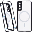 Μαγνητική θήκη MagSafe Dual Glass για Samsung Galaxy S21+ Plus, μαύρη