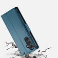 CASEME flip case για Samsung Galaxy A54 5G, Litchi Wallet, μπλε