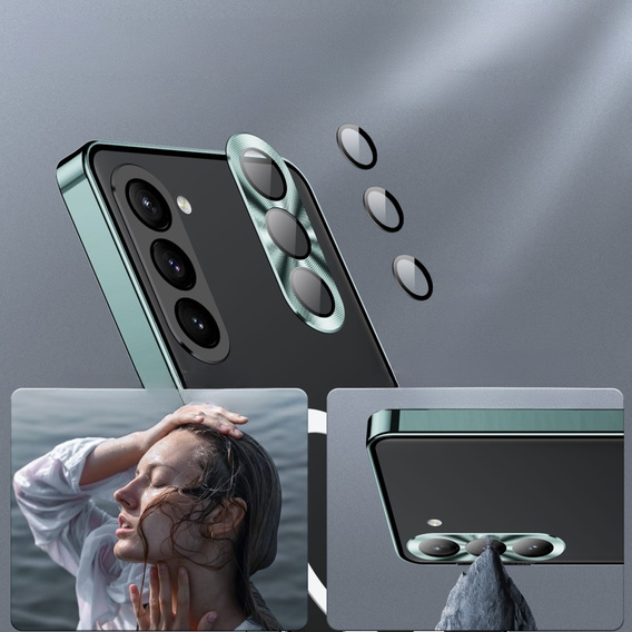 θήκη προστασίας κάμερας για το Samsung Galaxy S23, CamShield MagSafe, διαφανής / πράσινη
