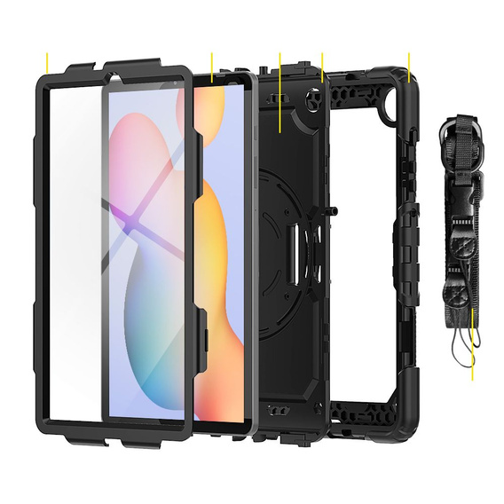 Θωρακισμένη θήκη για Samsung Galaxy Tab S6 Lite 2020 P610/P615 / S6 Lite 2022 10.4, προστατευτική 360 με χώρο για γραφίδα, μπλε