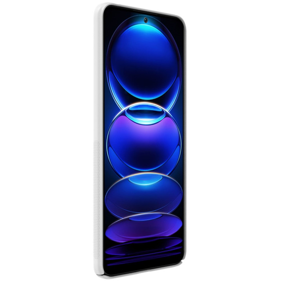 NILLKIN θήκη για Xiaomi Redmi Note 12 5G / POCO X5 5G, θήκη Super Frosted Shield, λευκή