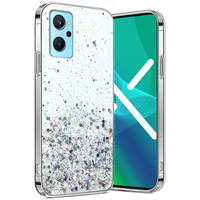 Θήκη για Realme 9i / Oppo A96, Glittery, ασημένια