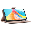 Θήκη με πτερύγιο για Oppo A58 4G, Card Slot, ροζ