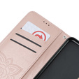 Θήκη με πτερύγιο για Oppo A79 5G, Butterfly, ροζ rose gold