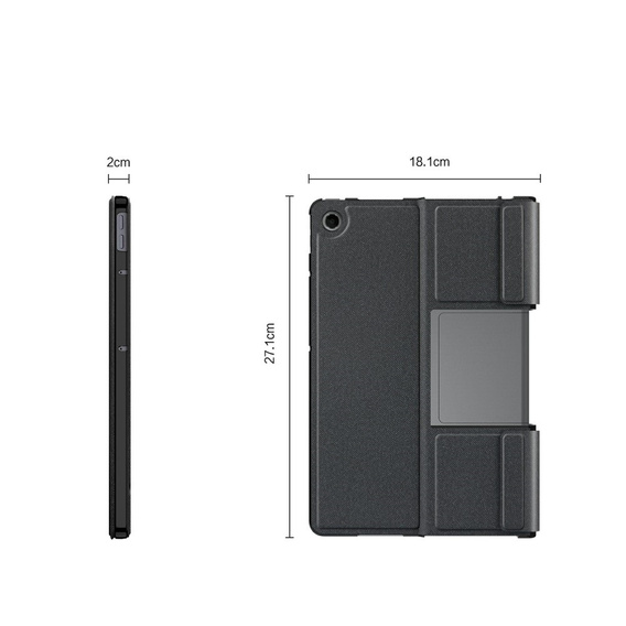 Θήκη + πληκτρολόγιο Lenovo Tab Plus, μαύρη