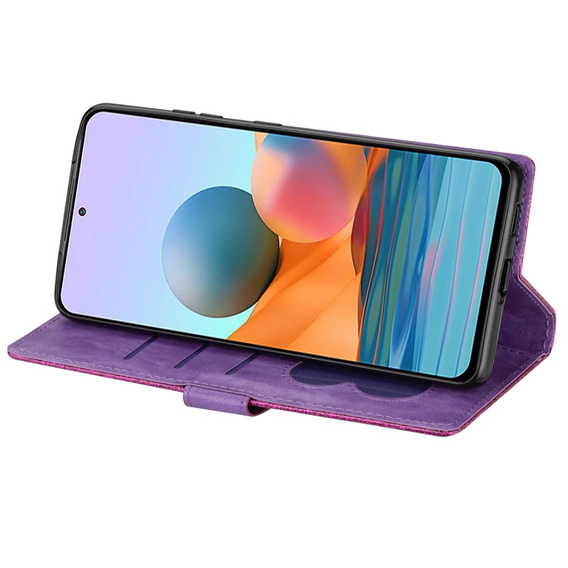 Θήκη με πτερύγιο για Samsung Galaxy A36 5G, Wallet Zipper Pocket Glittery, μωβ