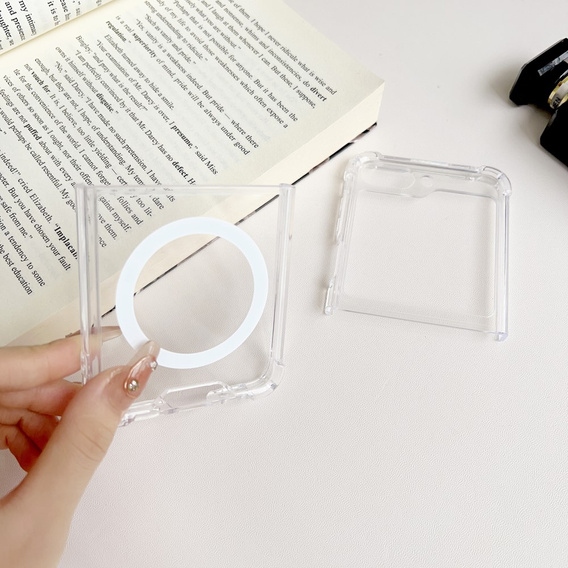 Θήκη για Samsung Galaxy Z Flip7 FE / Z Flip6, Dropproof MagSafe, διαφανής