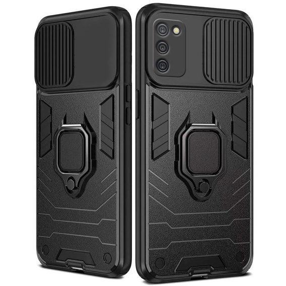 Θήκη για Samsung Galaxy A03s, KickStand Camera Lens, μπλε