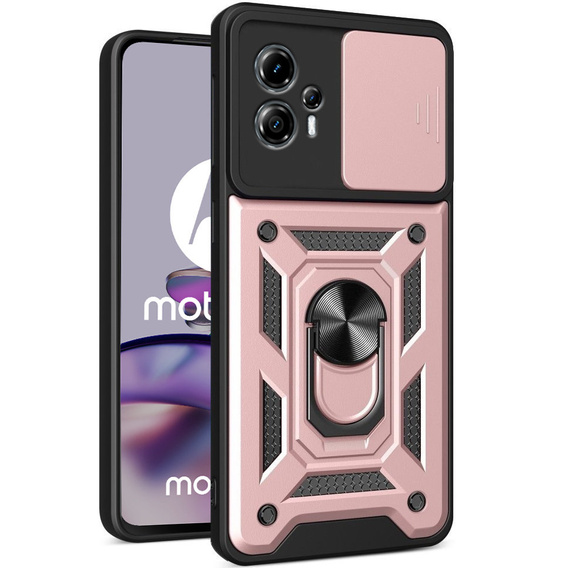 Θήκη για Motorola Moto G13 / G23, CamShield Slide, ροζ rose gold