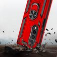 θωρακισμένη θήκη για Samsung Galaxy Z Fold 4 5G, Nox Case Ring, κόκκινη