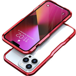 Θήκη LUPHIE για iPhone 13 Pro, Armor Bumper, κόκκινη
