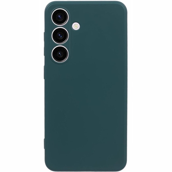 Θήκη για Samsung Galaxy S24+ Plus, Silicone Lite, σκούρα πράσινη